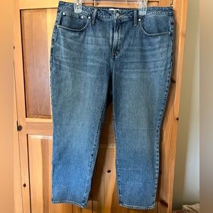 Madewell Jeans - Heathcote Wash High-Rise Straight Leg Jeans